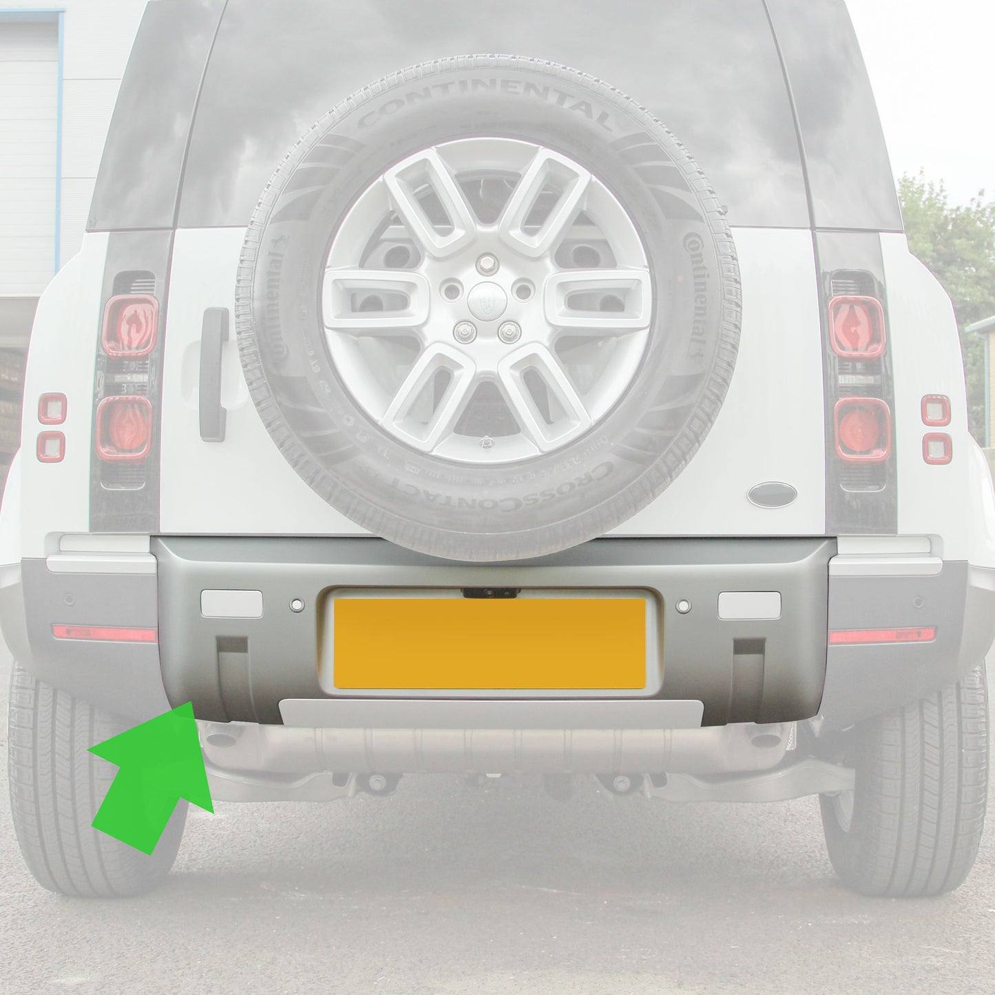 Rear Bumper for Land Rover Defender L663 - Gloss Black