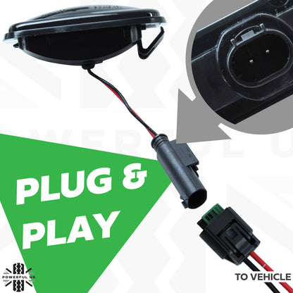 Side Repeaters (Pair) - LED - Smoked - Dynamic Sweep for MG Rover (various models)