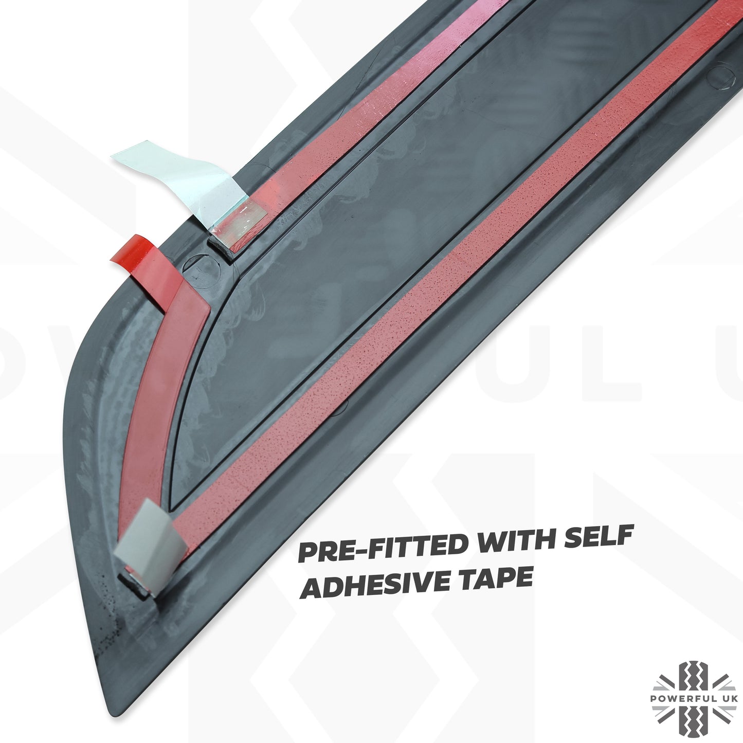 Rear Bumper Strip Chequer Plate (genuine) - for Land Rover Defender L663