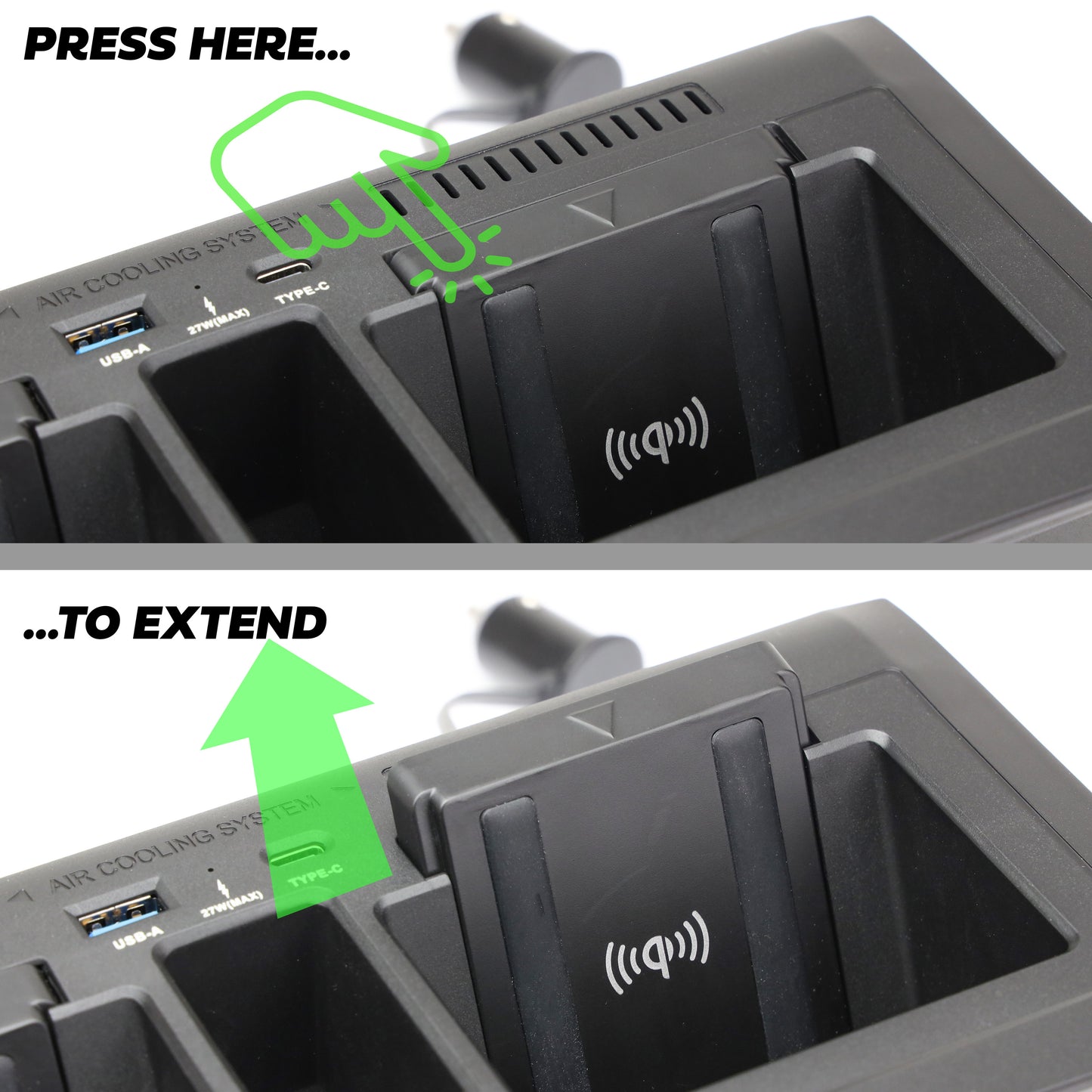 Twin Dock Wireless Charger for Land Rover Defender L663