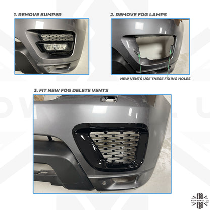 Front Fog Delete 'Vent Covers' for Range Rover Sport L494 2014-17