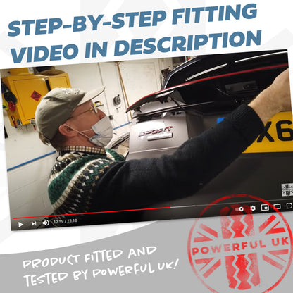 Rear Tailgate LED Lightbar for Range Rover Sport L494 WITHOUT reverse camera - SMOKED Lens