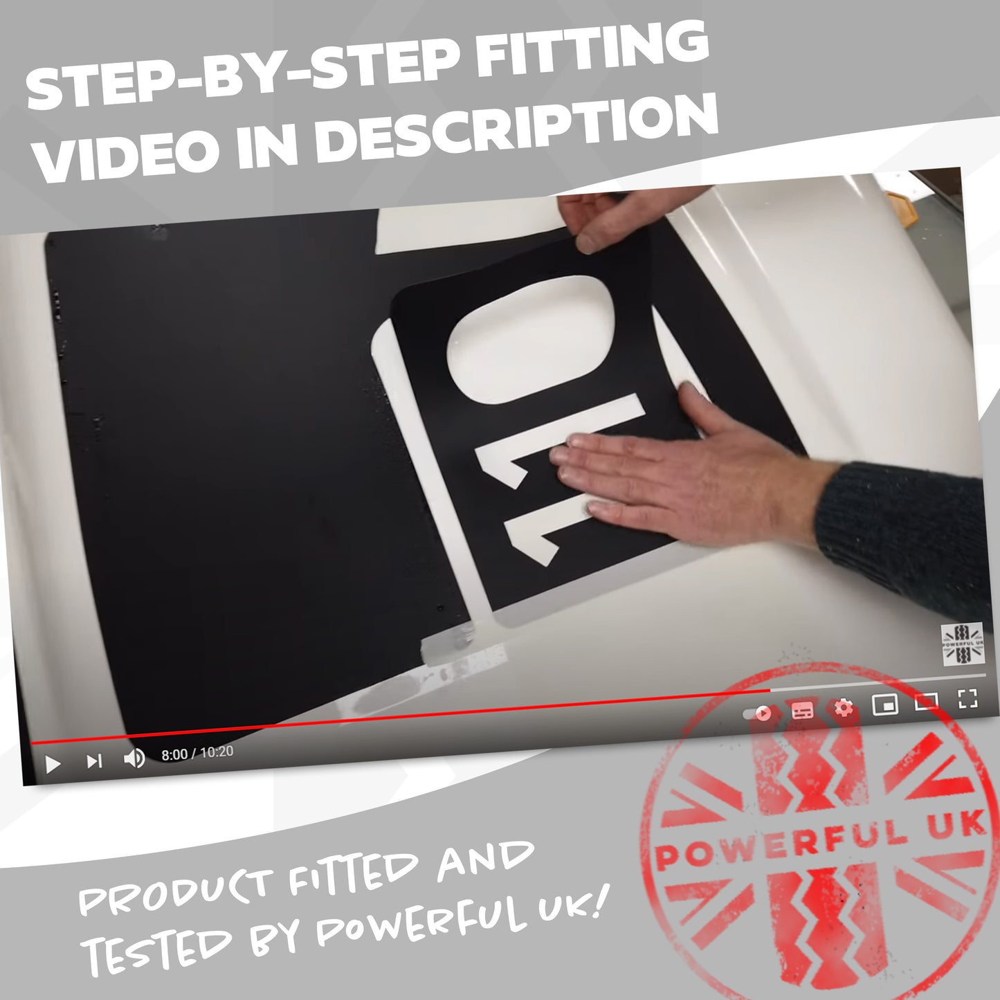 Decal Set for Puma Bonnet for Land Rover Defender