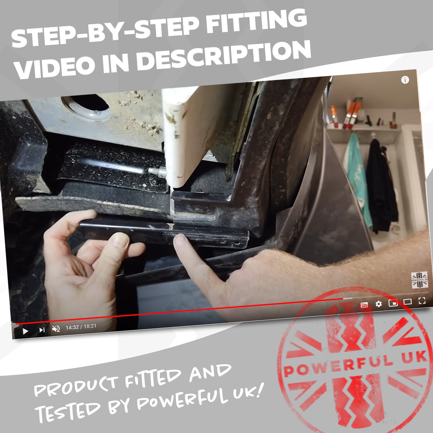 Rear Mudflaps - Classic Design - Genuine - for Land Rover Defender L663