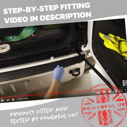 Rear Bumper Strip Chequer Plate (genuine) - for Land Rover Defender L663