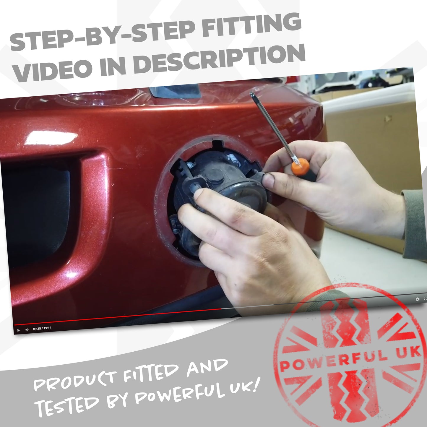 Full "2in1" LED Fog Lamp & DRL Kit with wiring for Range Rover Sport 2005-09