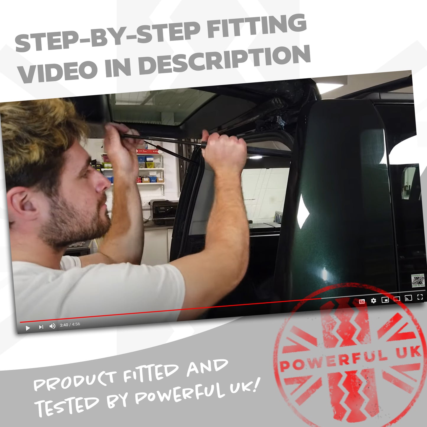 Bonnet & Tailgate Gas Struts - 4pc Kit - for Land Rover Discovery 3 & 4