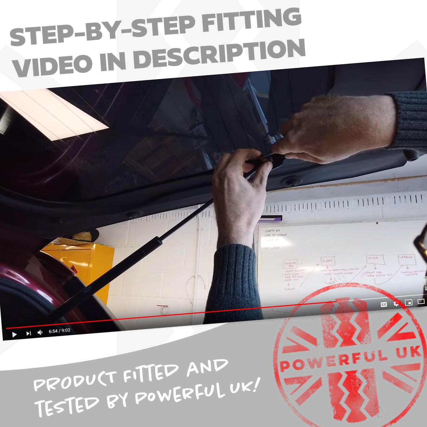 Tailgate Gas Strut 4pc Kit for Range Rover Sport L320 2005-11 - Aftermaket