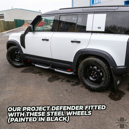 Genuine 18" Steel Wheels - White - Set of 4 for Land Rover Defender L663