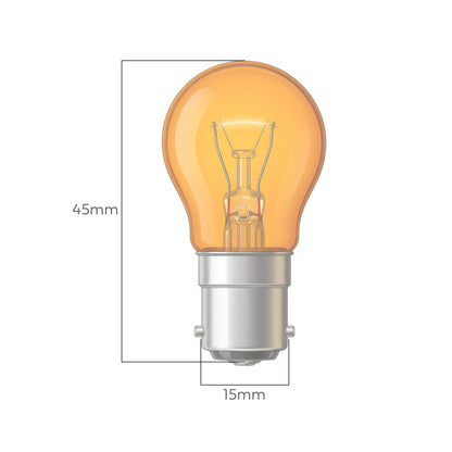 2x Hella AMBER Indicator Bulbs (Offset Pins)