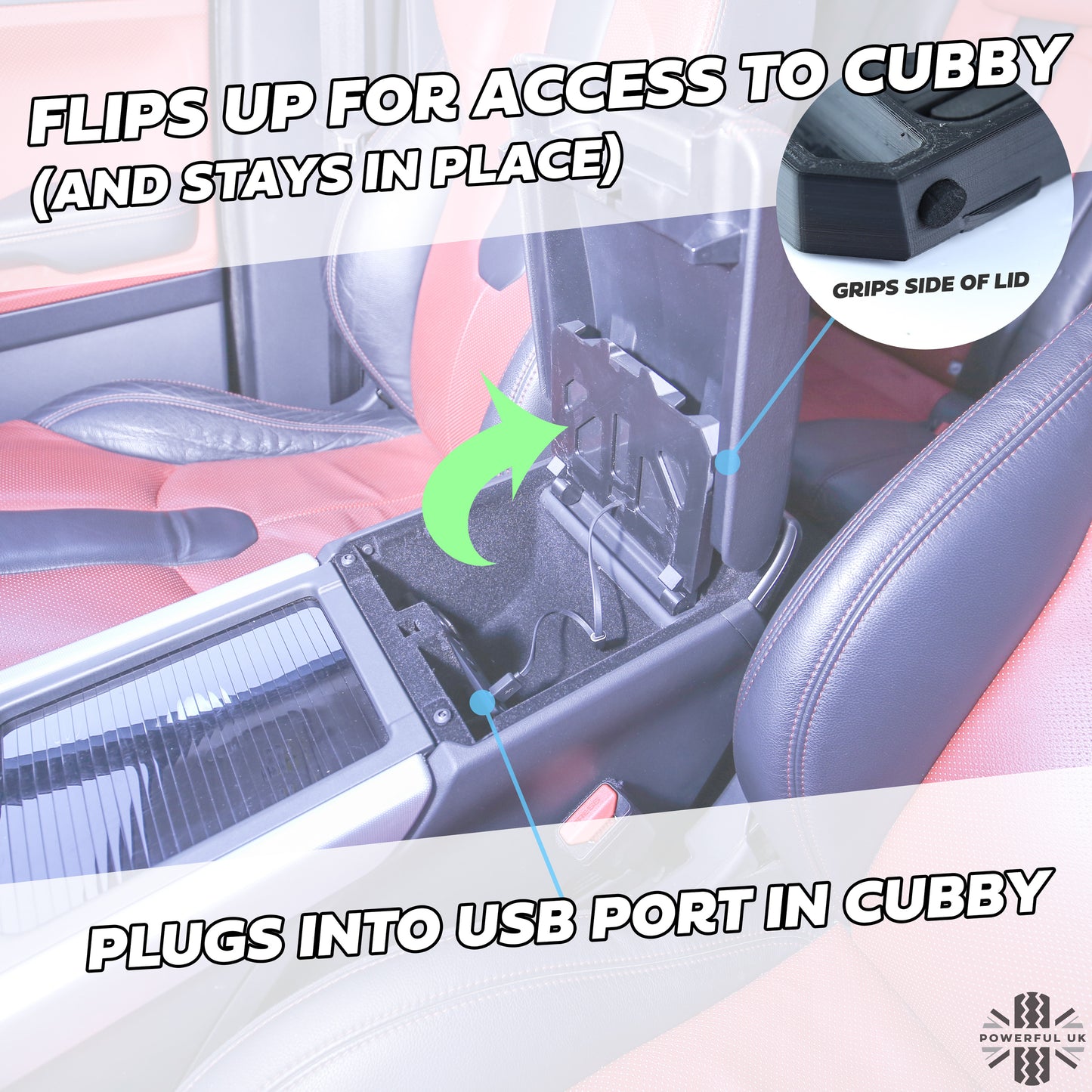 Wireless Charging Tray for Range Rover Evoque 1 - for Early Type Cubby Box