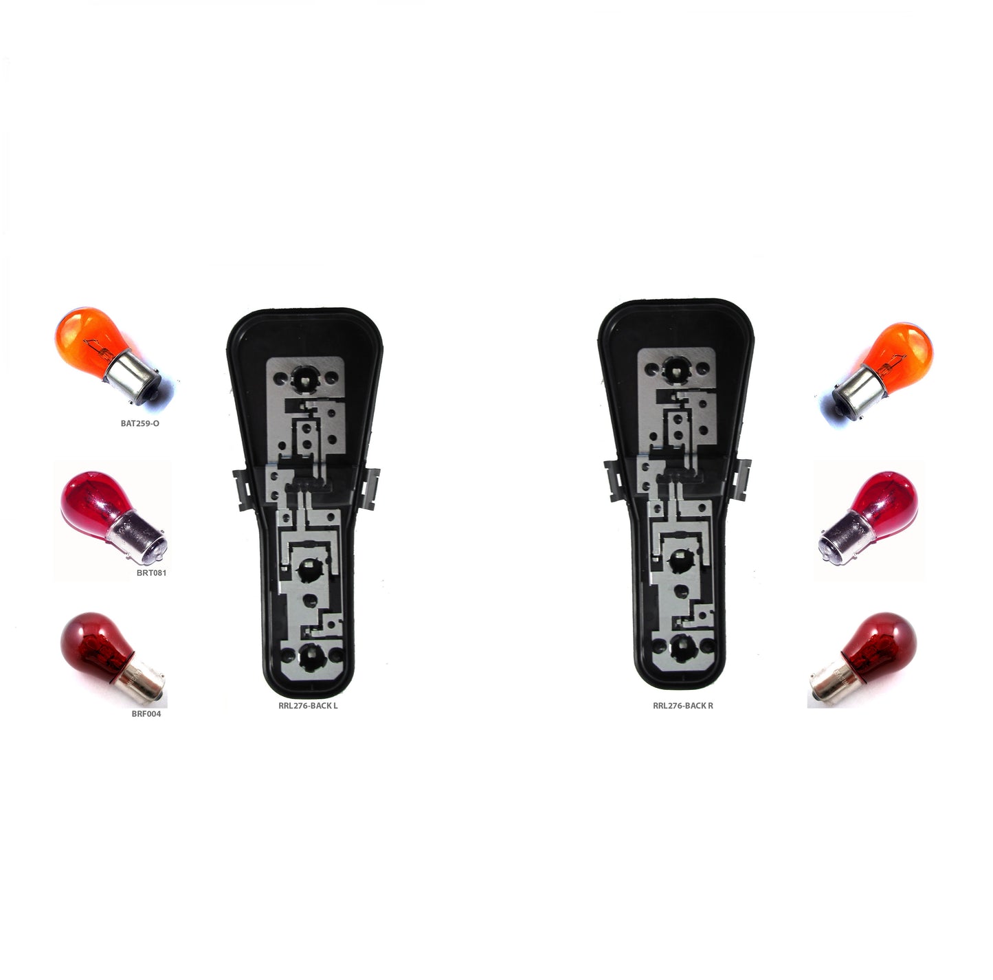 Rear Lights Smoked "Supercharged Type" for Range Rover L322 2002-09 - PAIR - Kit With Bulbs & Bulb Holders