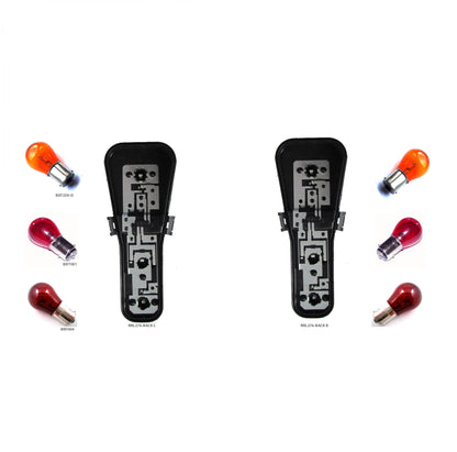 Rear Lights Smoked "Supercharged Type" for Range Rover L322 2002-09 - PAIR - Kit With Bulbs & Bulb Holders