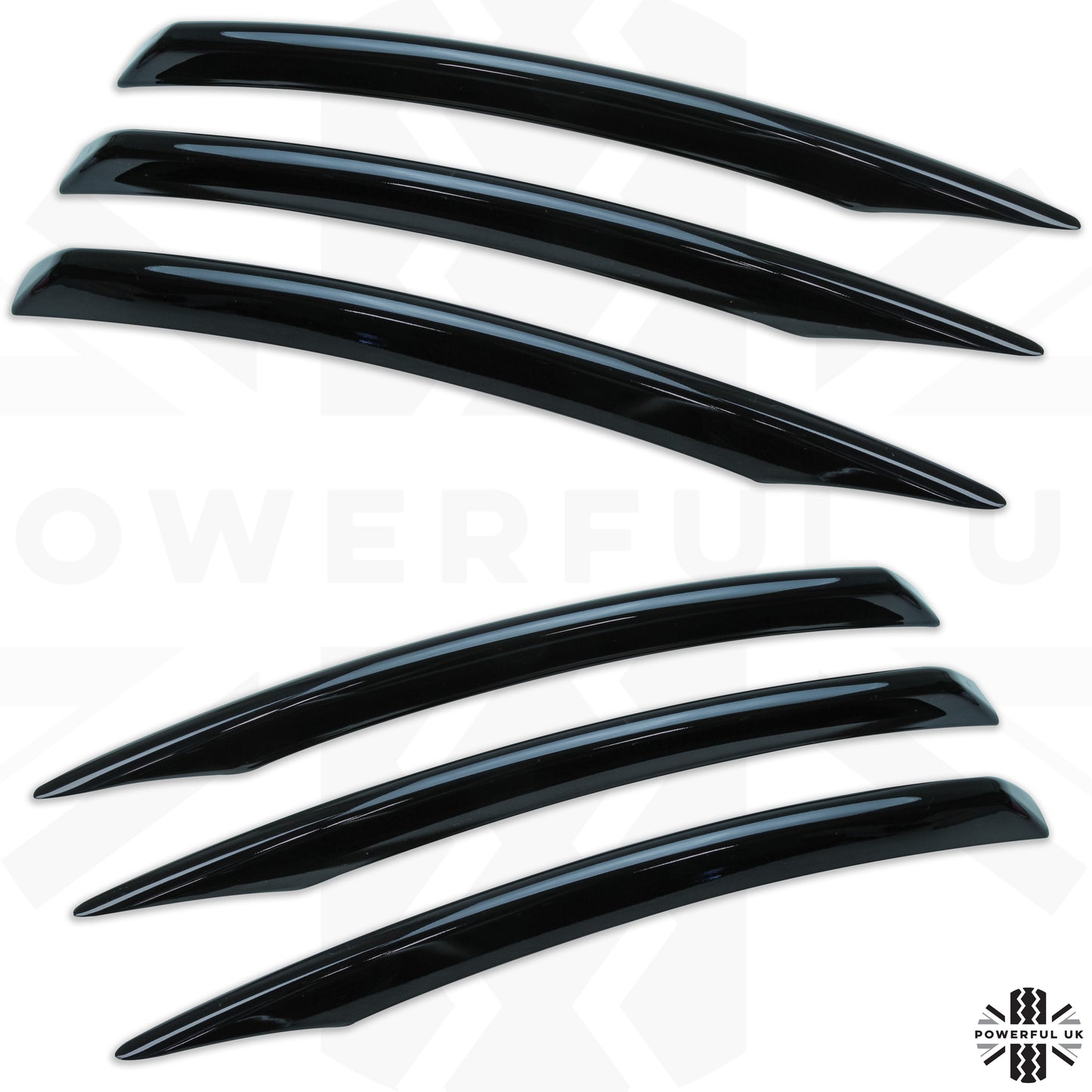 Front Vent Blade Covers - Gloss Black for Range Rover L405 2018