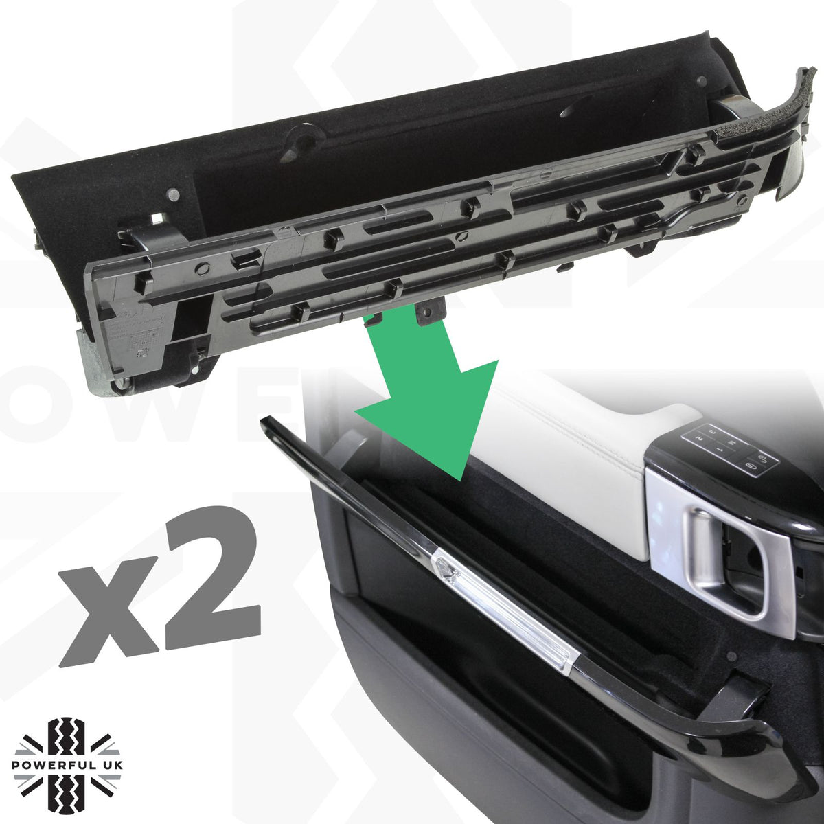 Flip-Down Front Door Pocket Upgrade Kit (Left & Right) for Range Rover L494