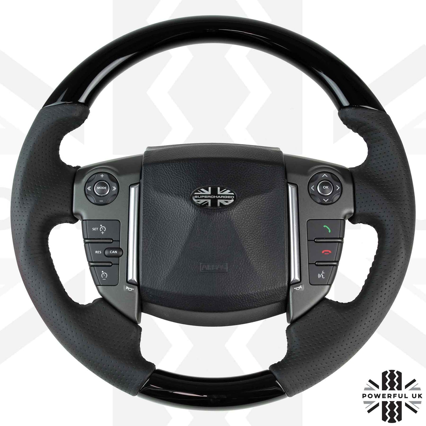 Steering Wheel -Sport Grip - Perf - No Heat - Black Piano for Land Rover Discovery 4