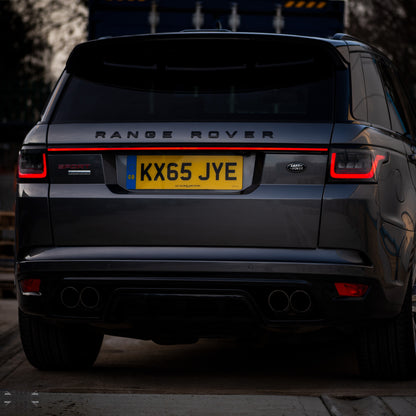 Rear Tailgate LED Lightbar for Range Rover Sport L494 WITHOUT reverse camera - SMOKED Lens