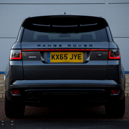 Rear Tailgate LED Lightbar for Range Rover Sport L494 WITHOUT reverse camera - SMOKED Lens