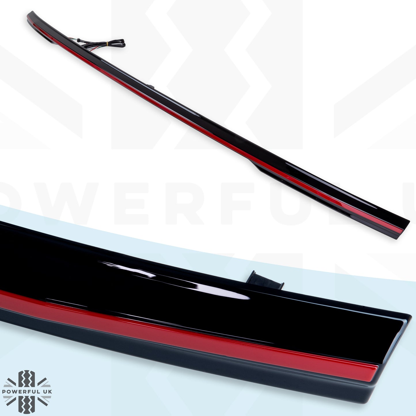 Rear Tailgate LED Lightbar for Range Rover Sport L494 WITHOUT reverse camera - RED Lens