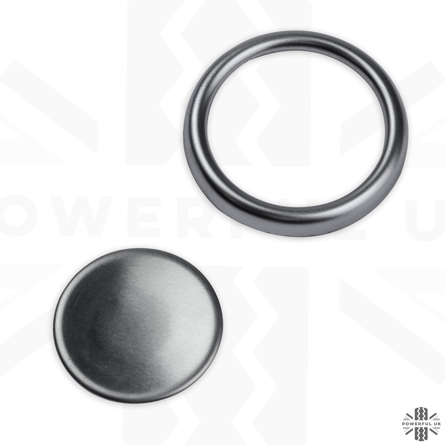 Tailgate Push Switch Cover Kit (Centre & Surround) in Stainless Steel for Range Rover Sport / P38