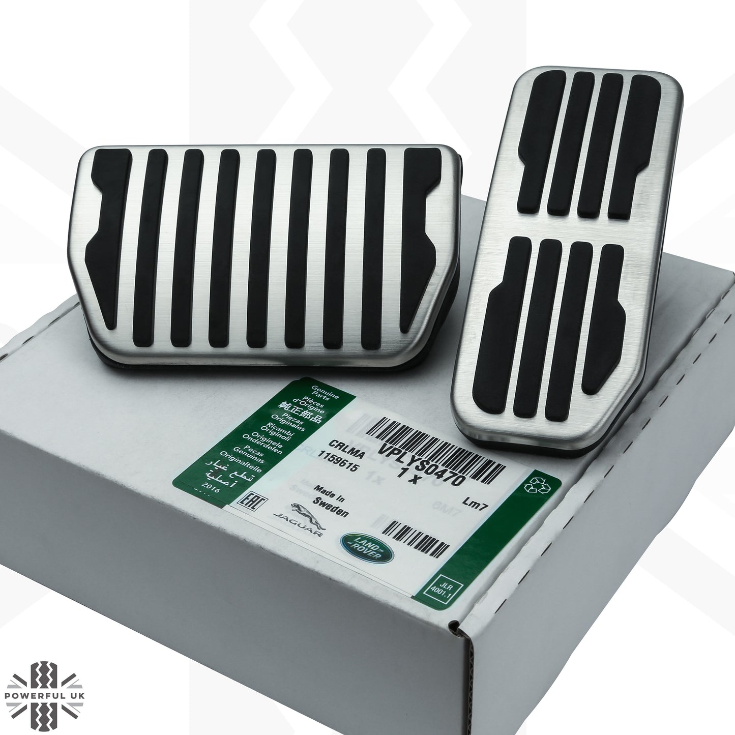Pedal Covers (2pc) for Range Rover Velar - Genuine