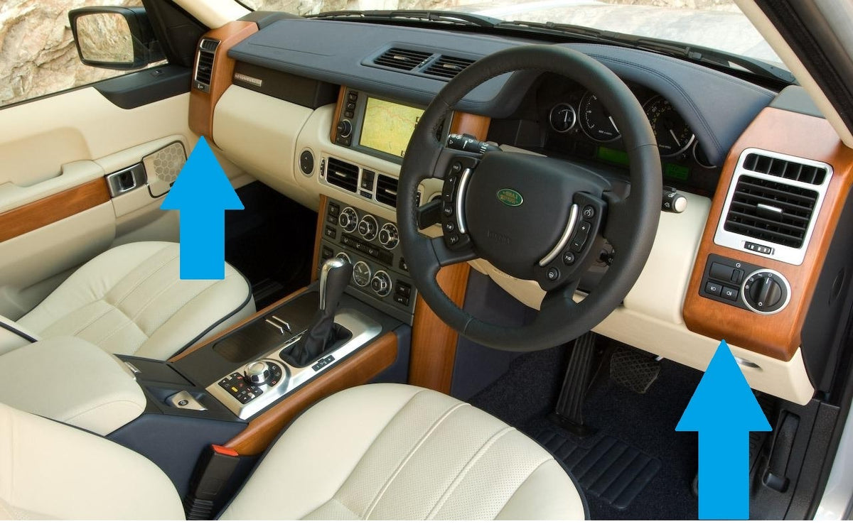 Cherry Dash End Panels for Range Rover L322 - RHD