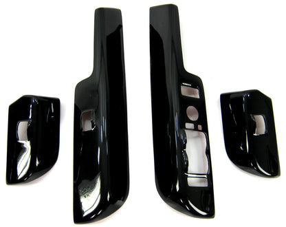 Interior Fascia Cover Kit (9pc)  for Range Rover L322 - Black Piano