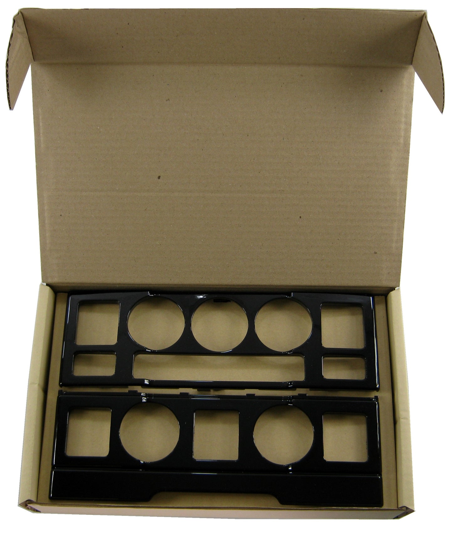 Center Controls Fascia Kit (2pc) for Range Rover L322 - Black Piano