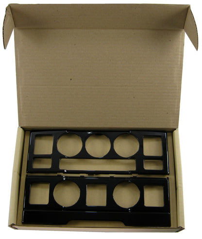 Center Controls Fascia Kit (2pc) for Range Rover L322 - Black Piano