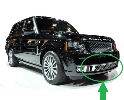 Tow Eye Cover Panel/Grille for Range Rover L322 Exterior Design Pack Front Bumper - Aftermarket