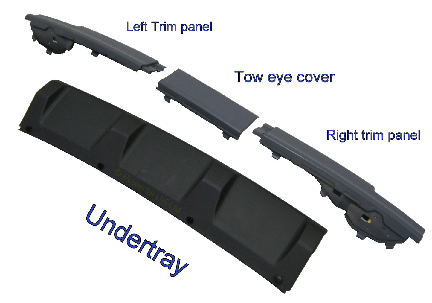 Rear Bumper (including undertray, trim panels for Range Rover L322 "Exterior Design Pack" - Aftermarket