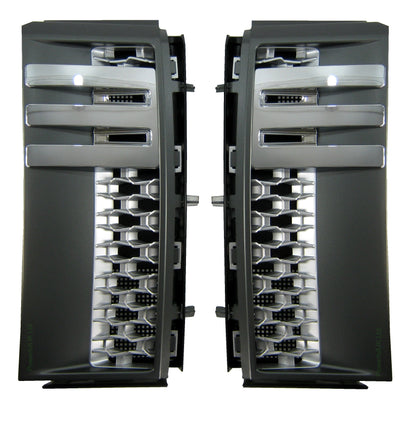 Side Vents - Grey / Chrome / Silver for Range Rover L322