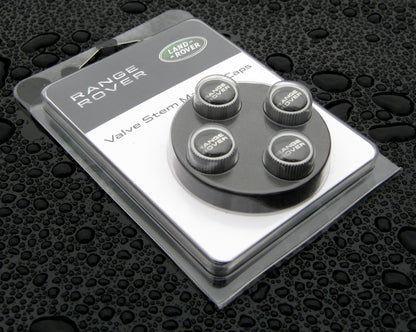 "Range Rover" Dust Valve Caps (4pc) for Range Rover Evoque - Genuine