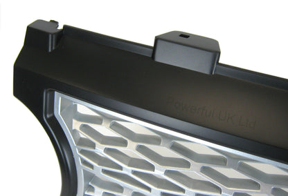 "Supercharged Style" Grille for Range Rover L322 05-09 - Black + Silver