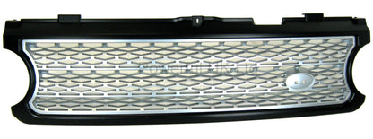"Supercharged Style" Grille for Range Rover L322 05-09 - Black + Silver