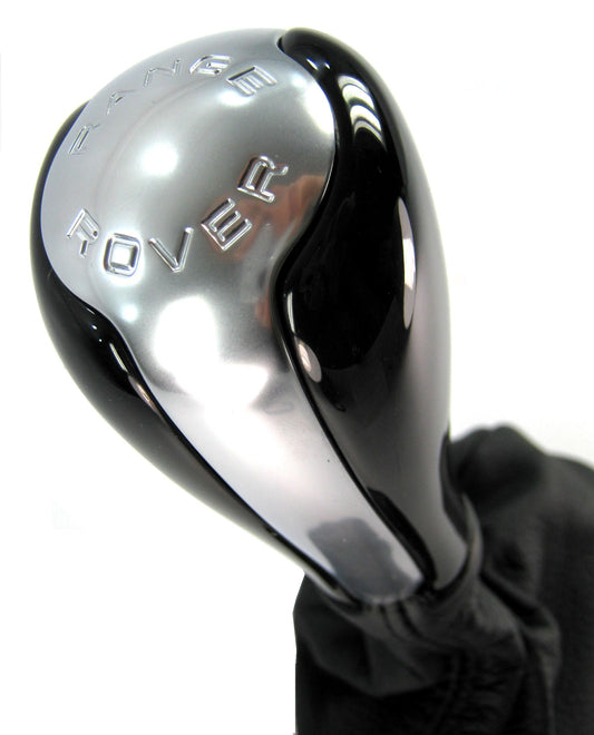 Gear Knob for Range Rover L322 with Chrome Insert - Lined Oak