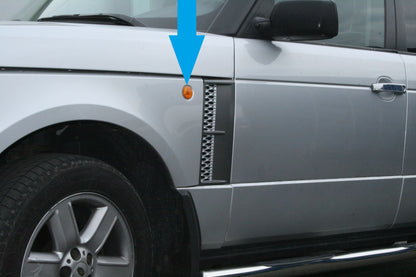 LED Dynamic Sweep Side Repeaters for Range Rover L322 (Pair) - Smoked