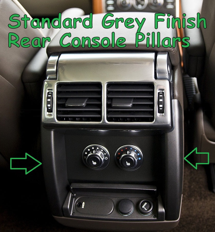 Gloss Black rear console pillars for Range Rover L322 2006-13