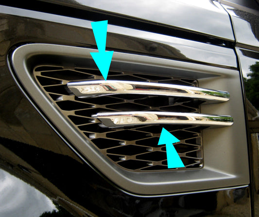 Side Vent Blade Covers (4pc) - Chrome for Range Rover Sport 2010