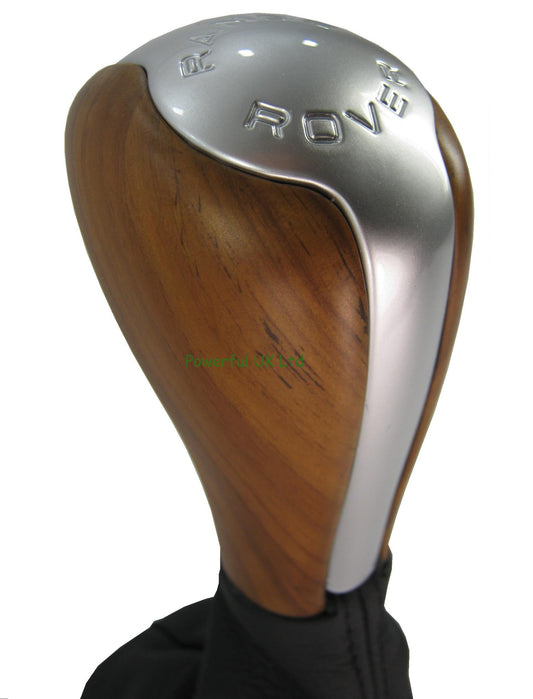 Gear Knob - Walnut Wood + Chrome Insert for Range Rover Sport 2010