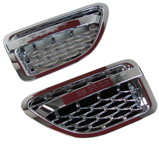 Side Vents - Full Chrome for Range Rover Sport 2005