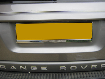 Universal Number Plate Surround - Polished Stainless Steel