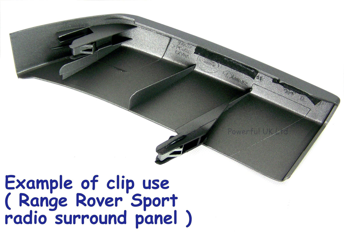 Metal Interior trim panel clip fastener x 4 - Genuine - for Land Rover Discovery 3 & 4