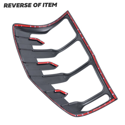 Rear Light Covers - Black - for Ford Ranger 2012-22