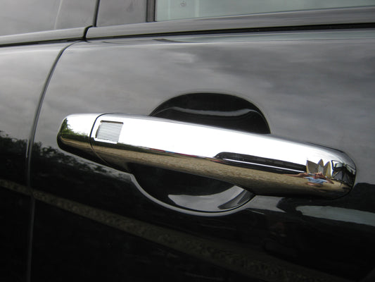 Chrome Door Handle Cover kit for Range Rover Evoque 3 door with Key Fob locking
