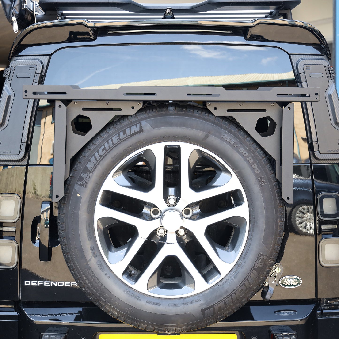 Spare Wheel Mounted Storage Rack for Land Rover Defender L663