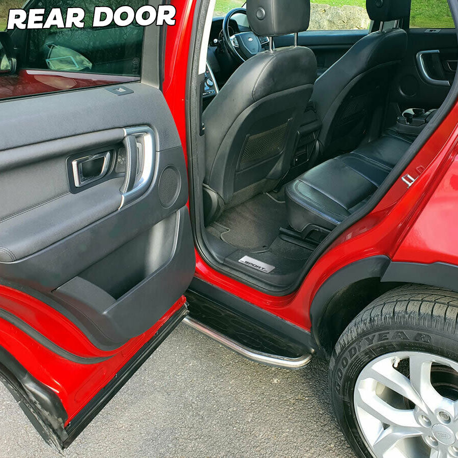 Door Scuff Plate Insert Set for Land Rover Discovery Sport (2015-20) - Silver