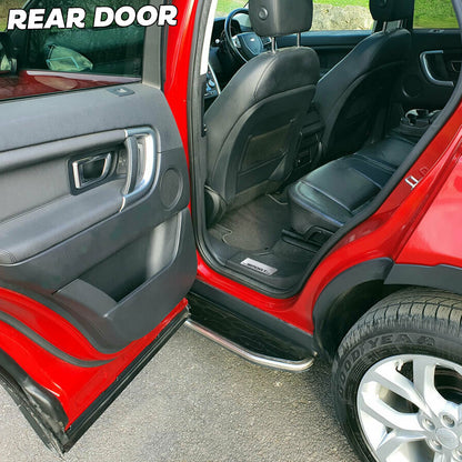 Door Scuff Plate Insert Set for Land Rover Discovery Sport (2015-20) - Silver