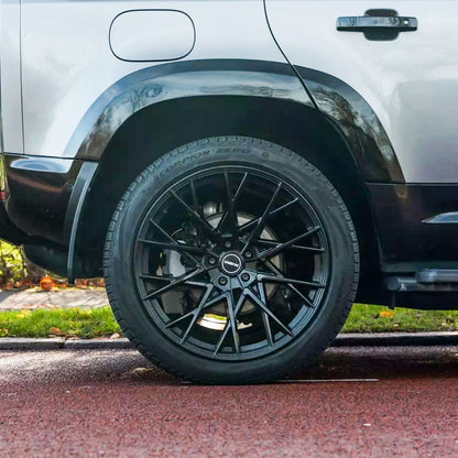 Extended Wheel Arch Set in Gloss Black for Land Rover Defender L663 (110 model)