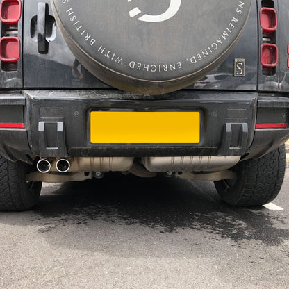 Exhaust Tips for Land Rover Defender L663 (for 55mm exhaust) - Technical Black (for DIESEL)